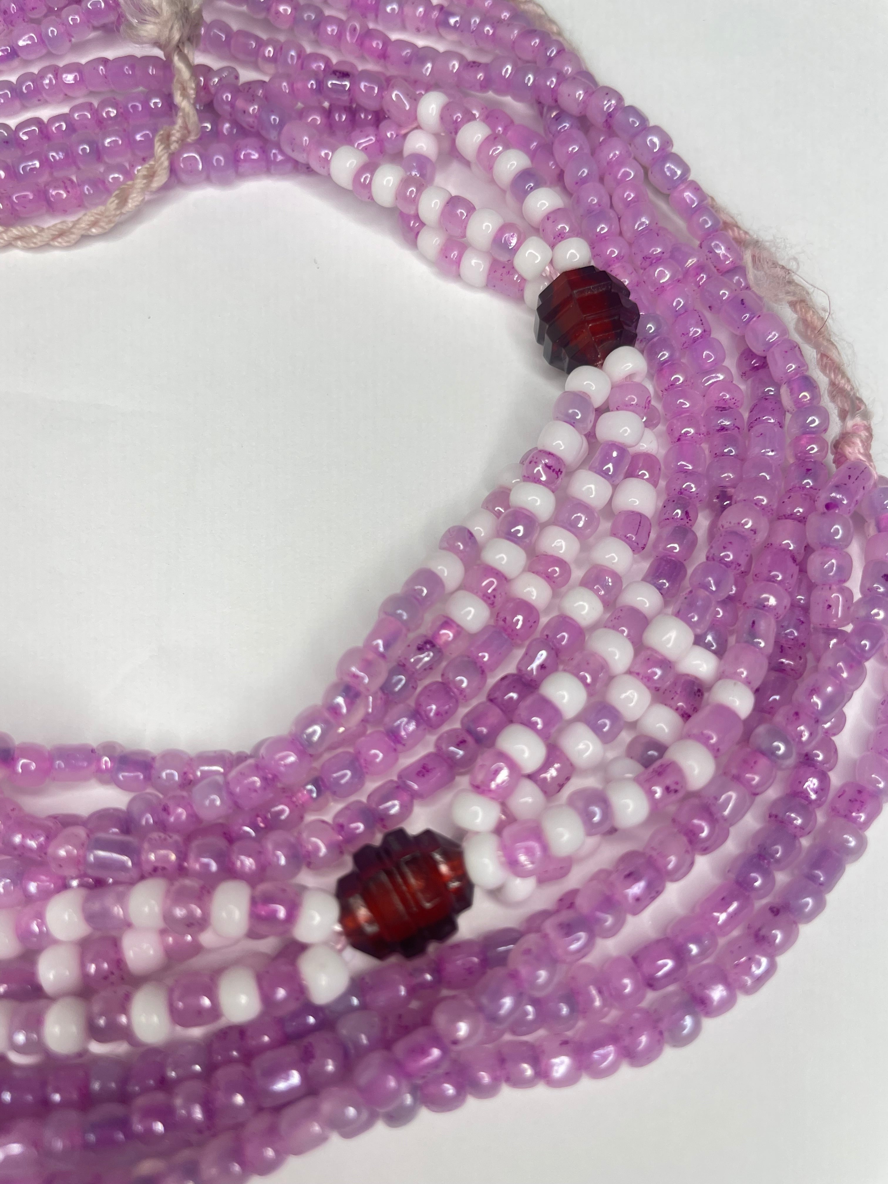 Multi Strand Waist Bead - Purple