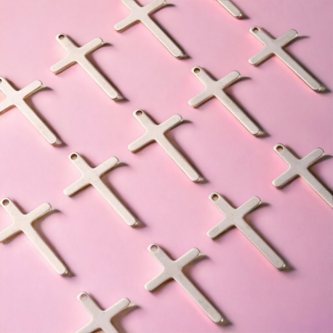 Cross Charm - Silver