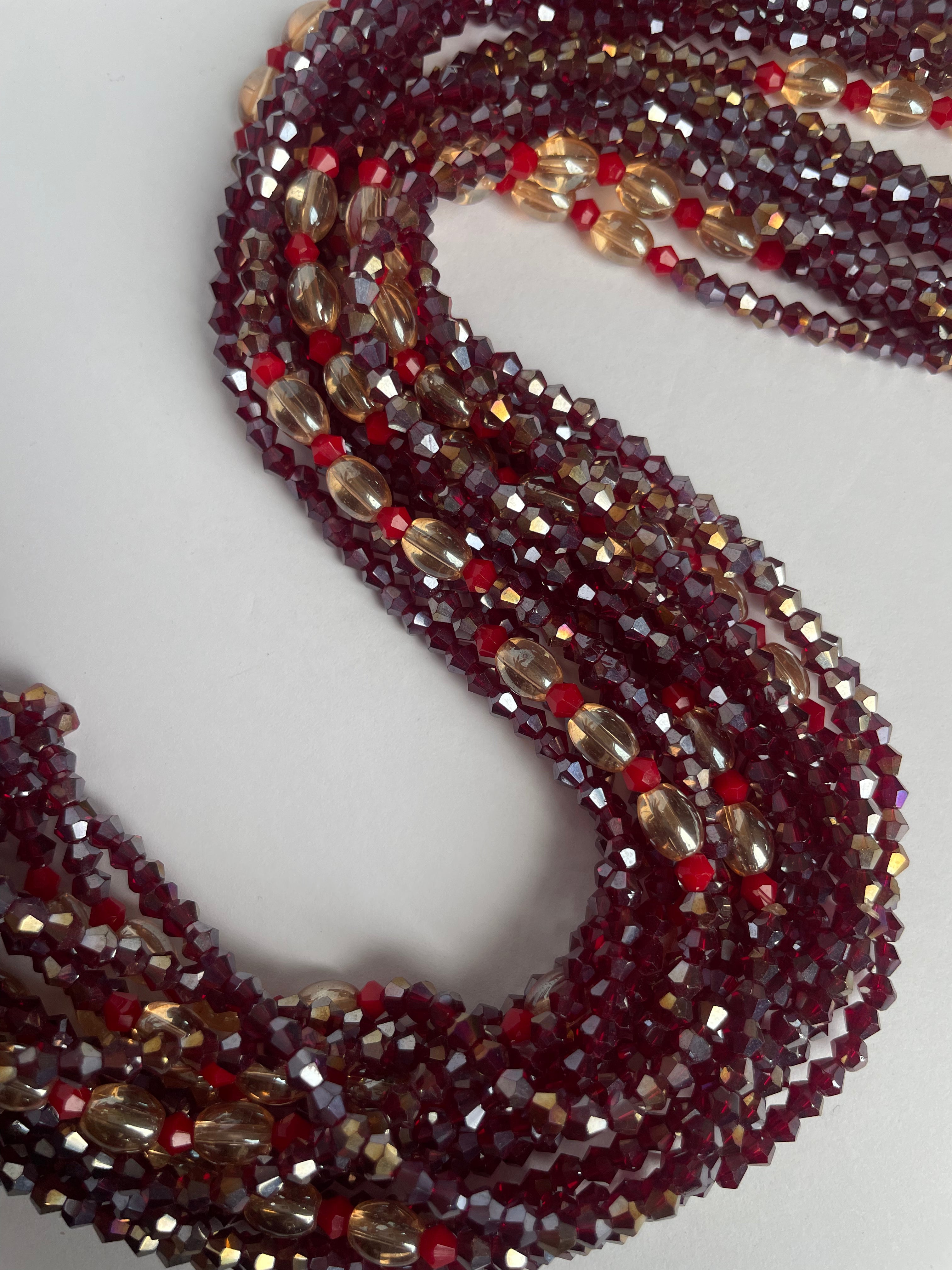 Pomegranate - Elastic Waist Bead