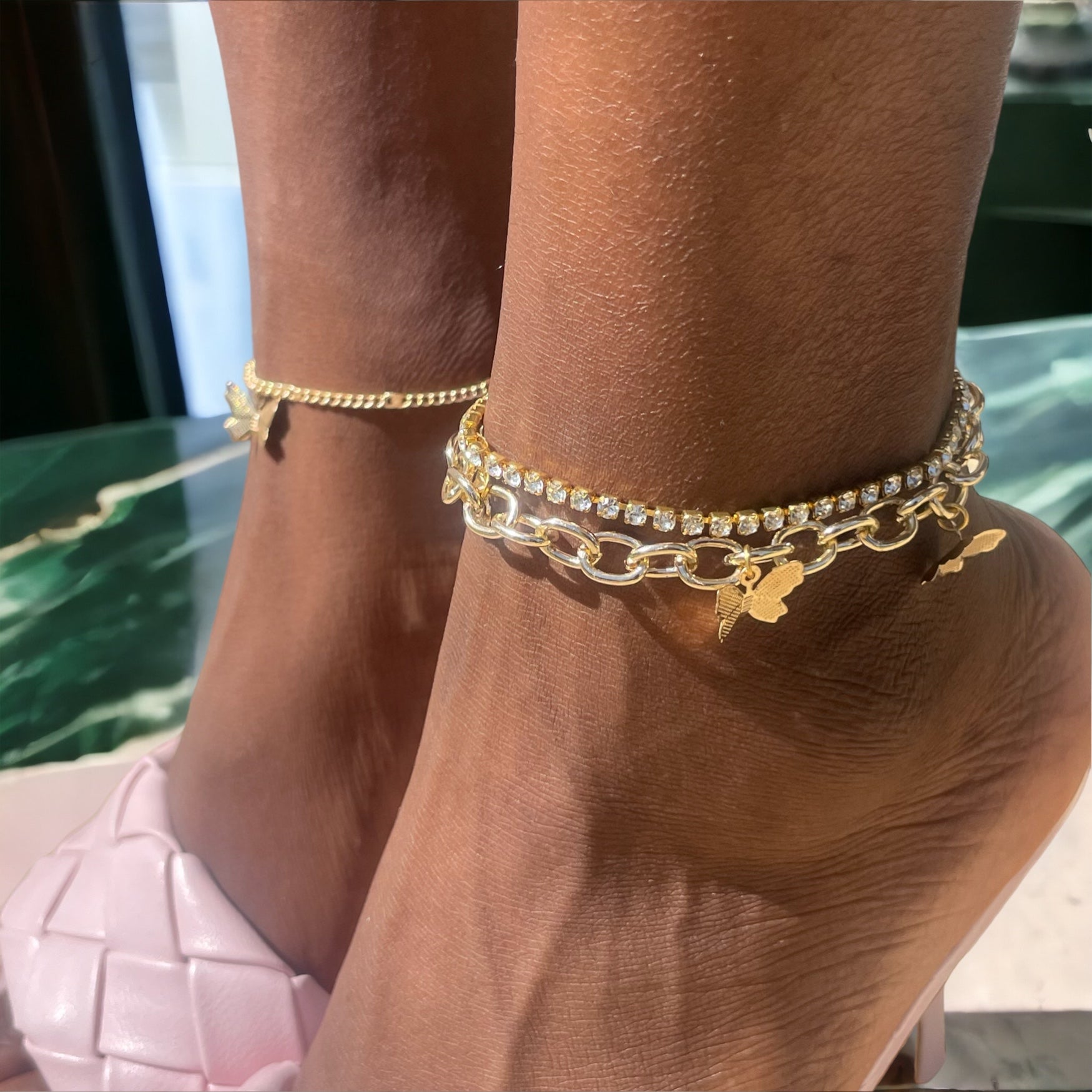 Butterfly Chain Anklet