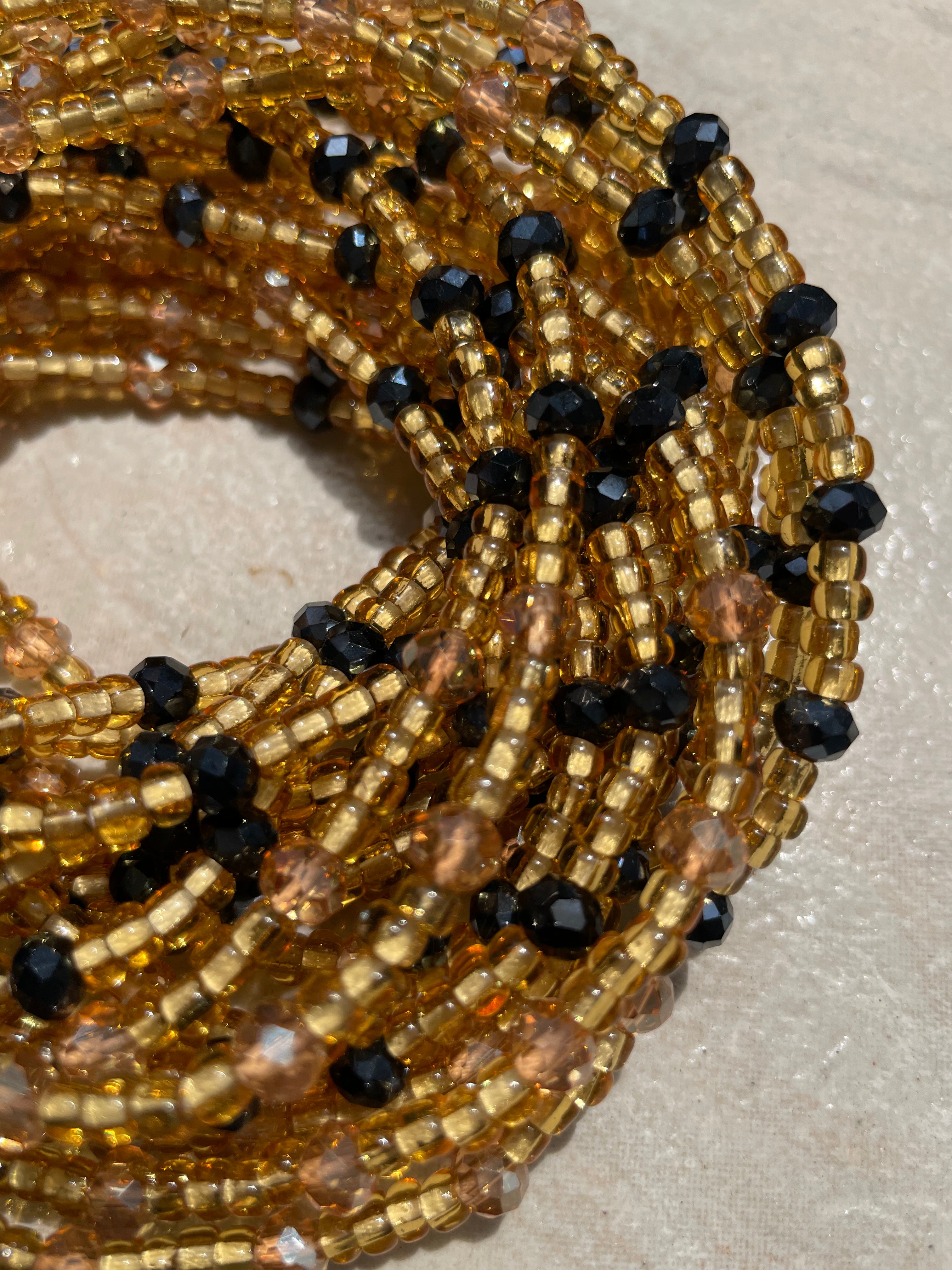 Single Strand Waist Bead - Gold