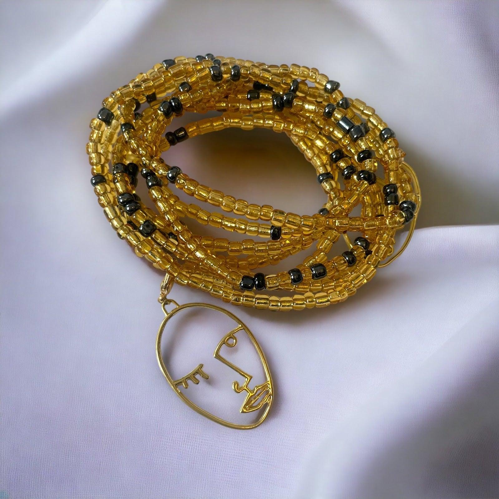 Elastic Waist Bead - Gold