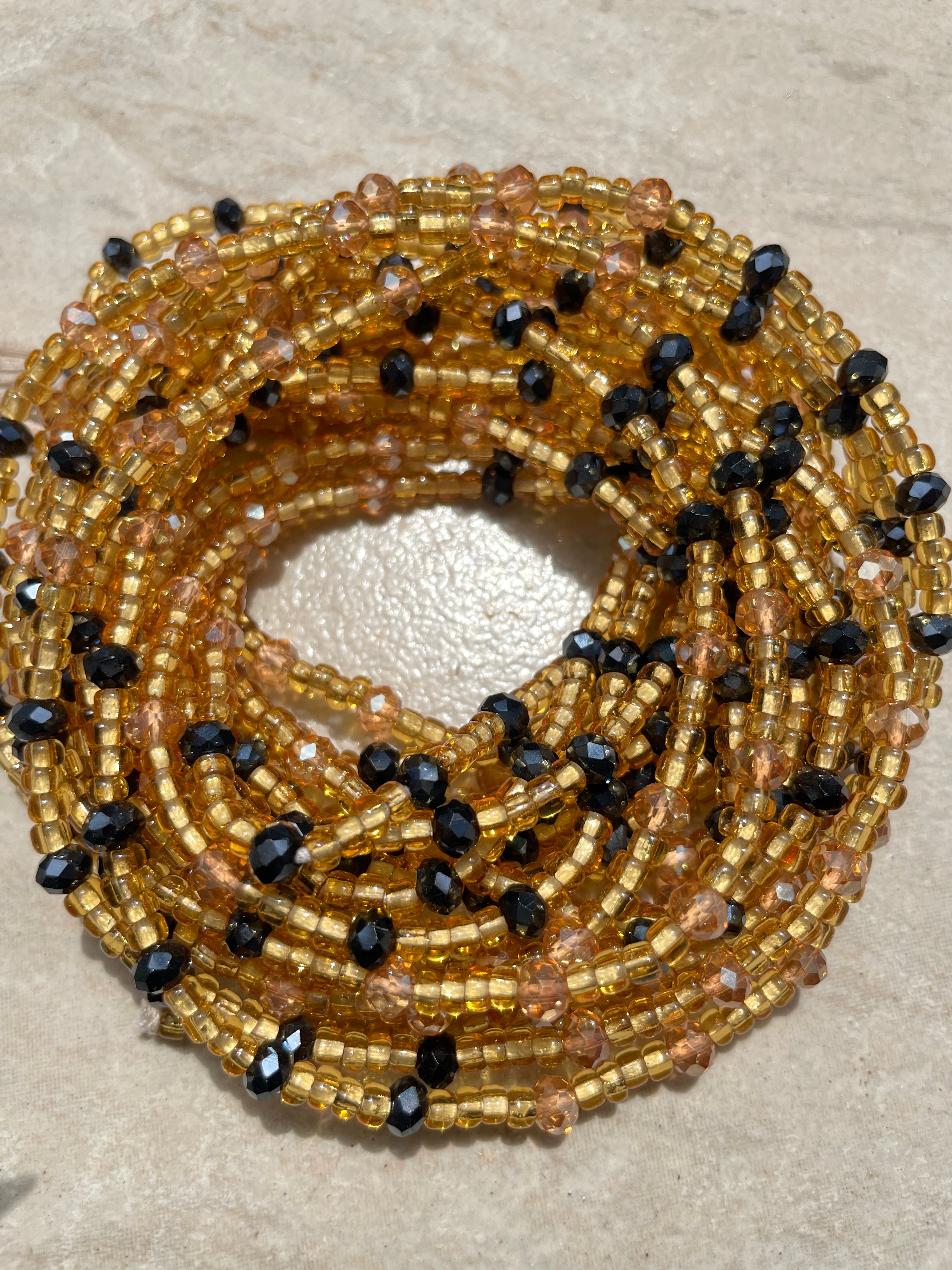 Single Strand Waist Bead - Gold