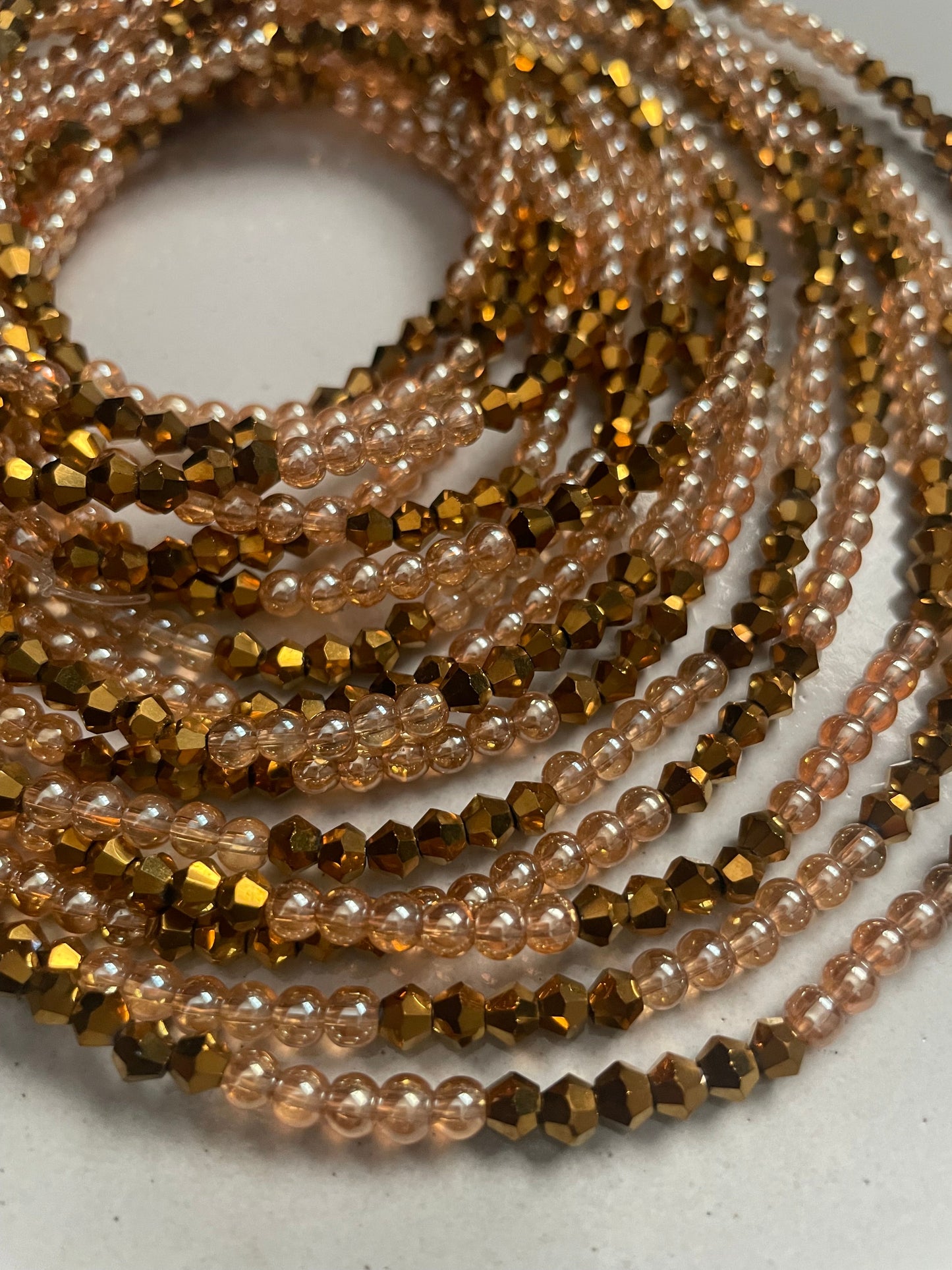 Elastic Waist Bead - Gold