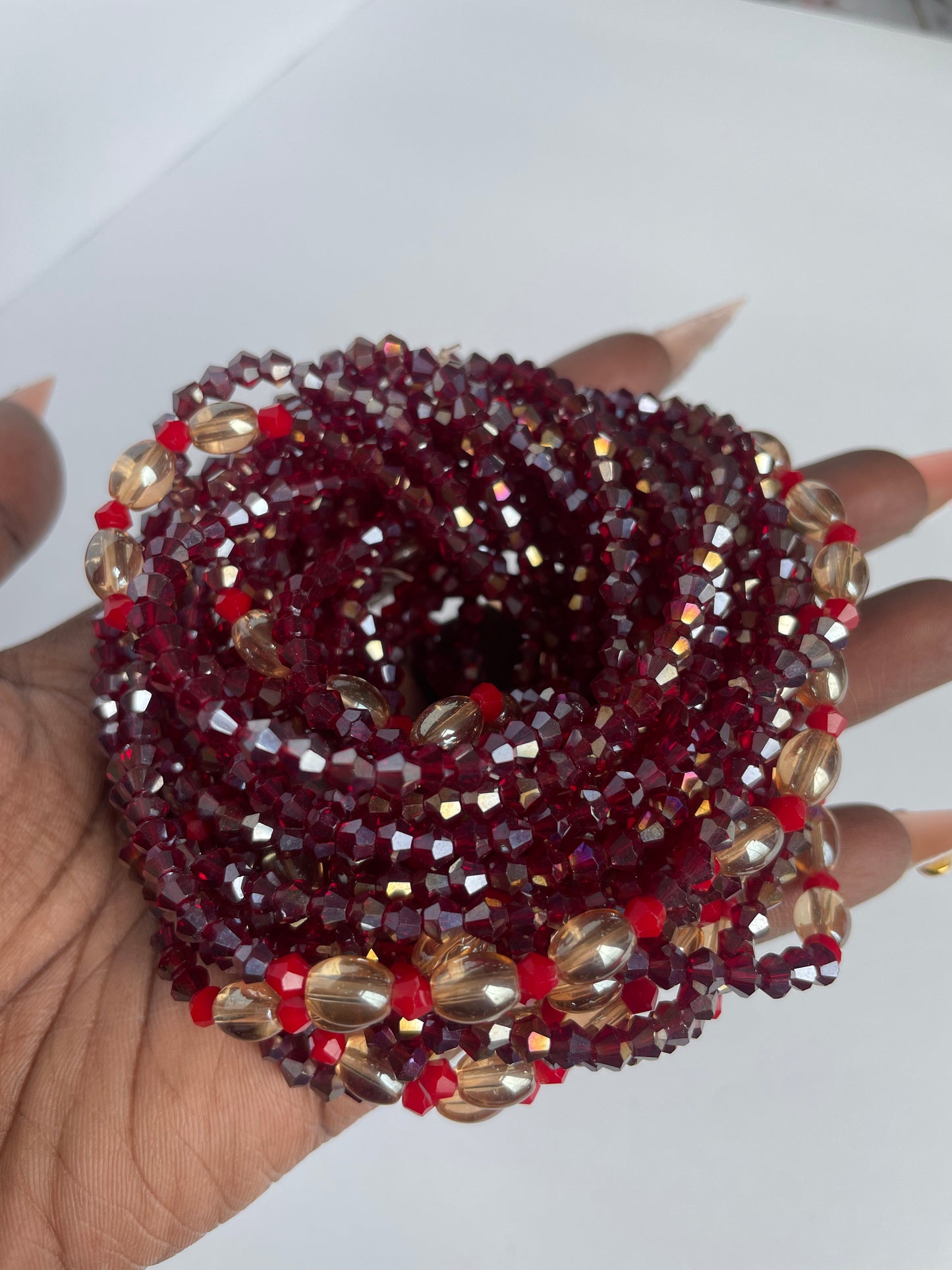 Pomegranate - Elastic Waist Bead