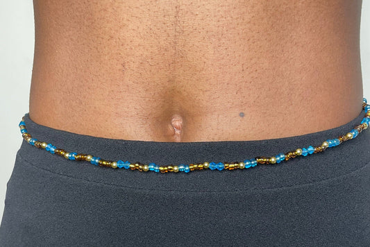 Beaded Belly Chain - Brown
