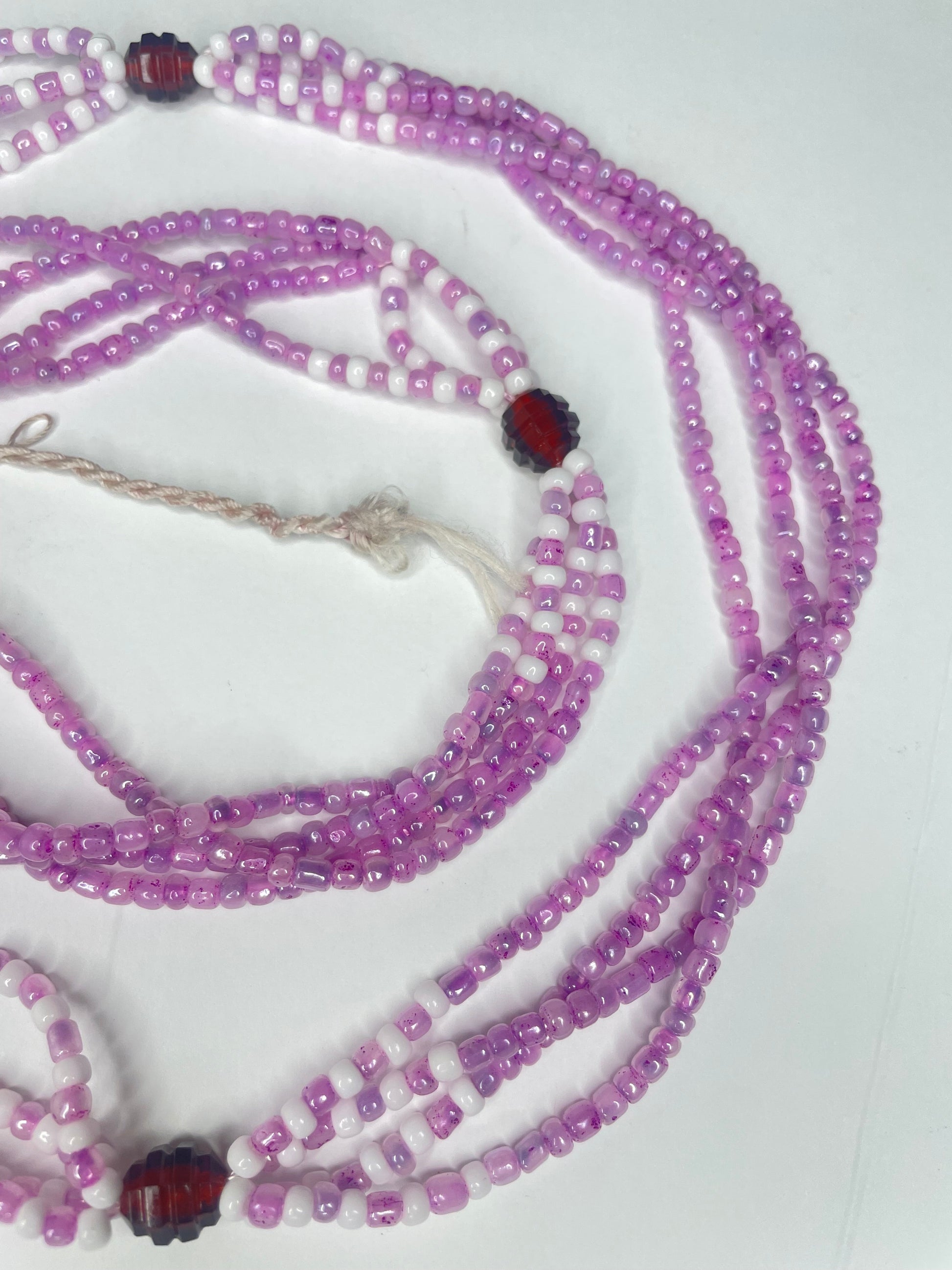 Multi Strand Waist Bead - Purple