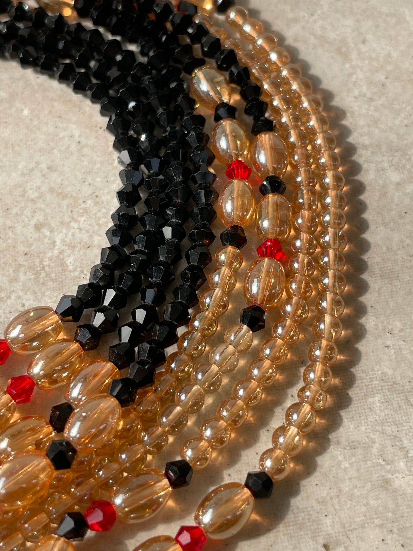 Double Strand Waist Bead Black The Drip Fairy