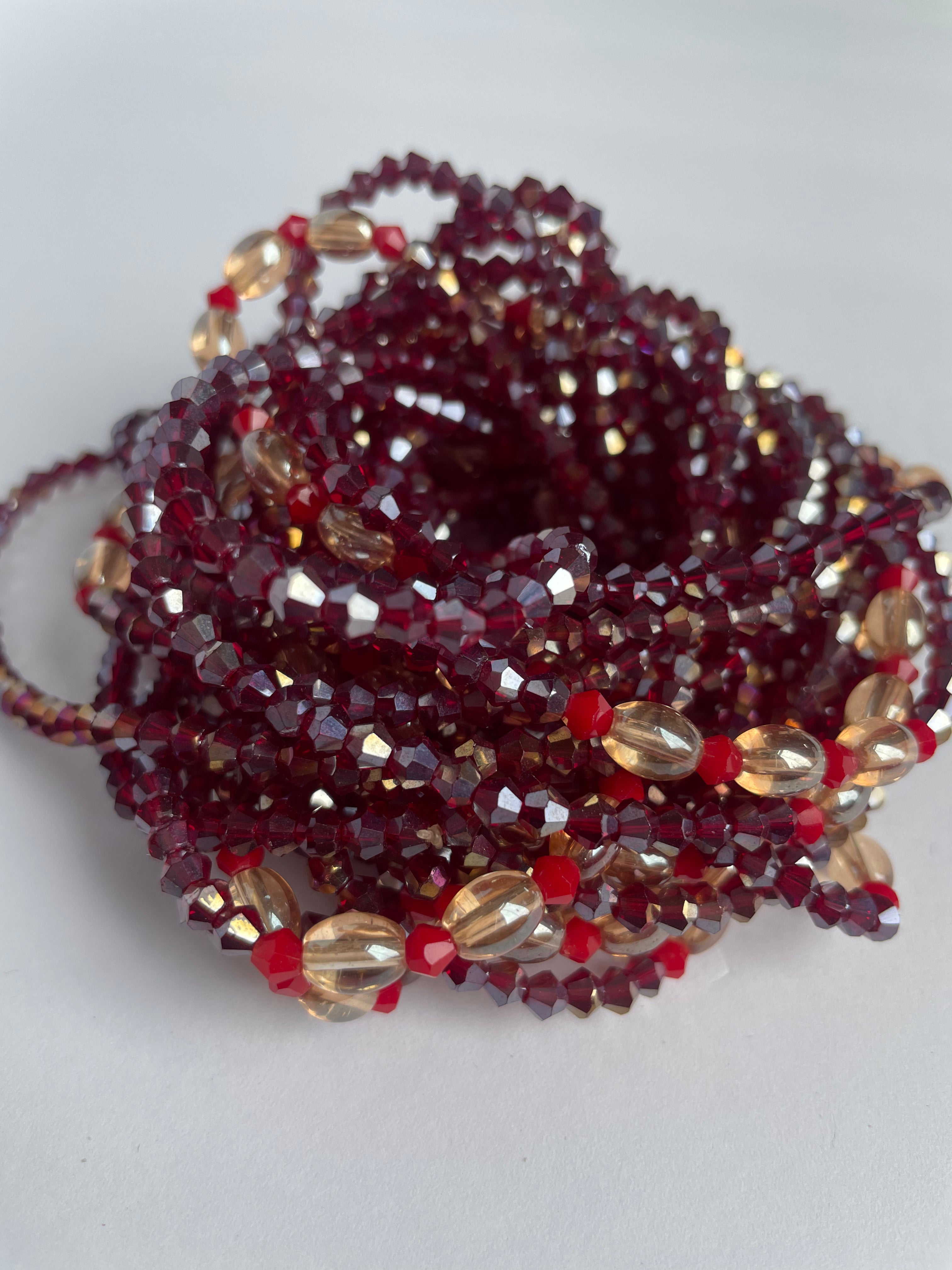 Pomegranate - Elastic Waist Bead