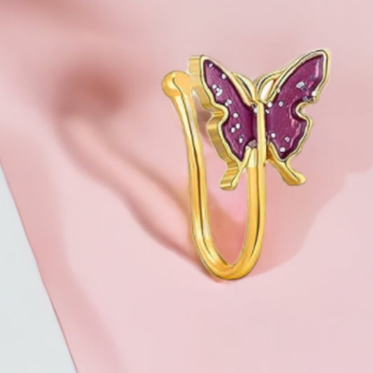 Painted Butterfly Nose Cuff