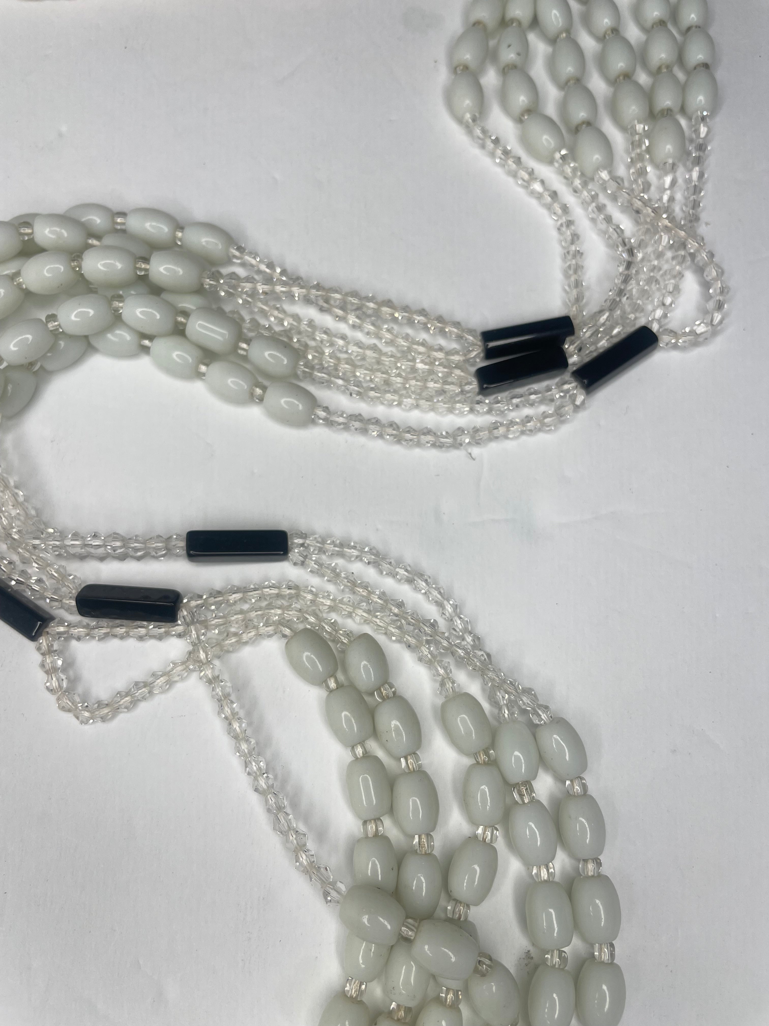 Single Strand Waist Bead - White