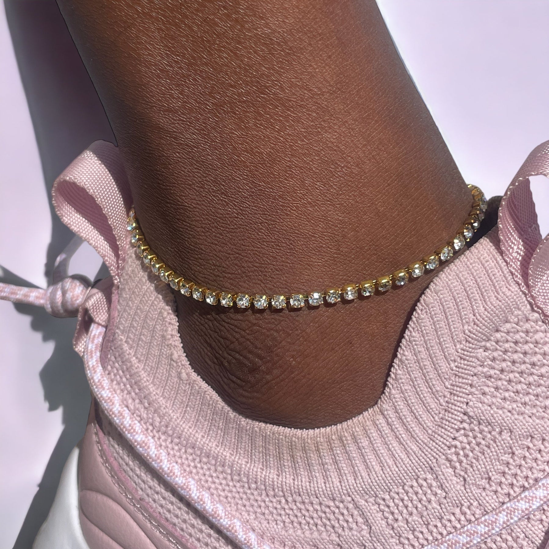 Statement Diamante Anklet