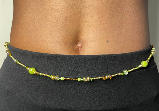 Beaded Belly Chain - Gold