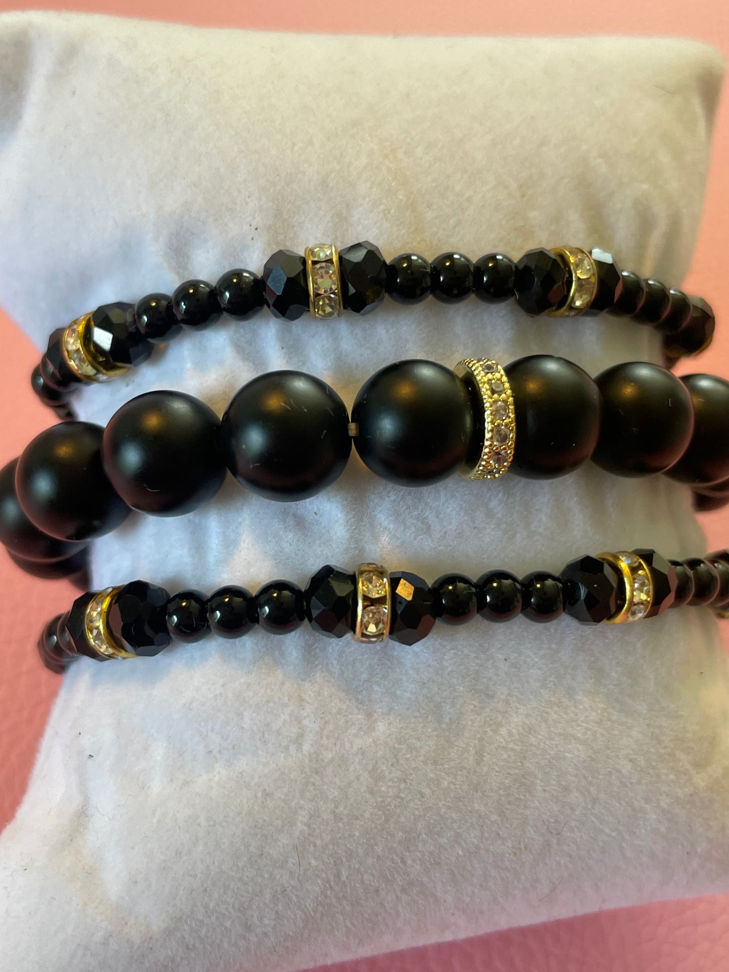 Luxe Onyx Bracelet Set