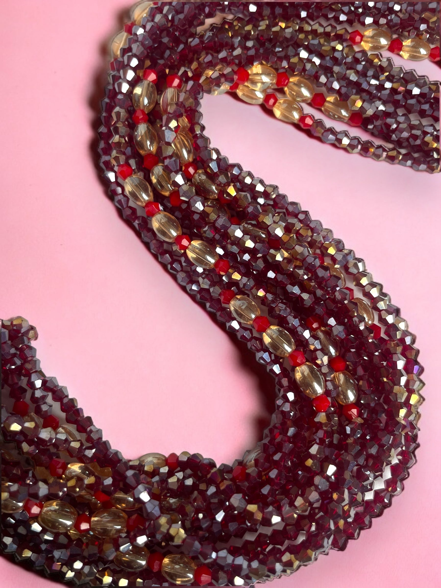 Pomegranate - Elastic Waist Bead