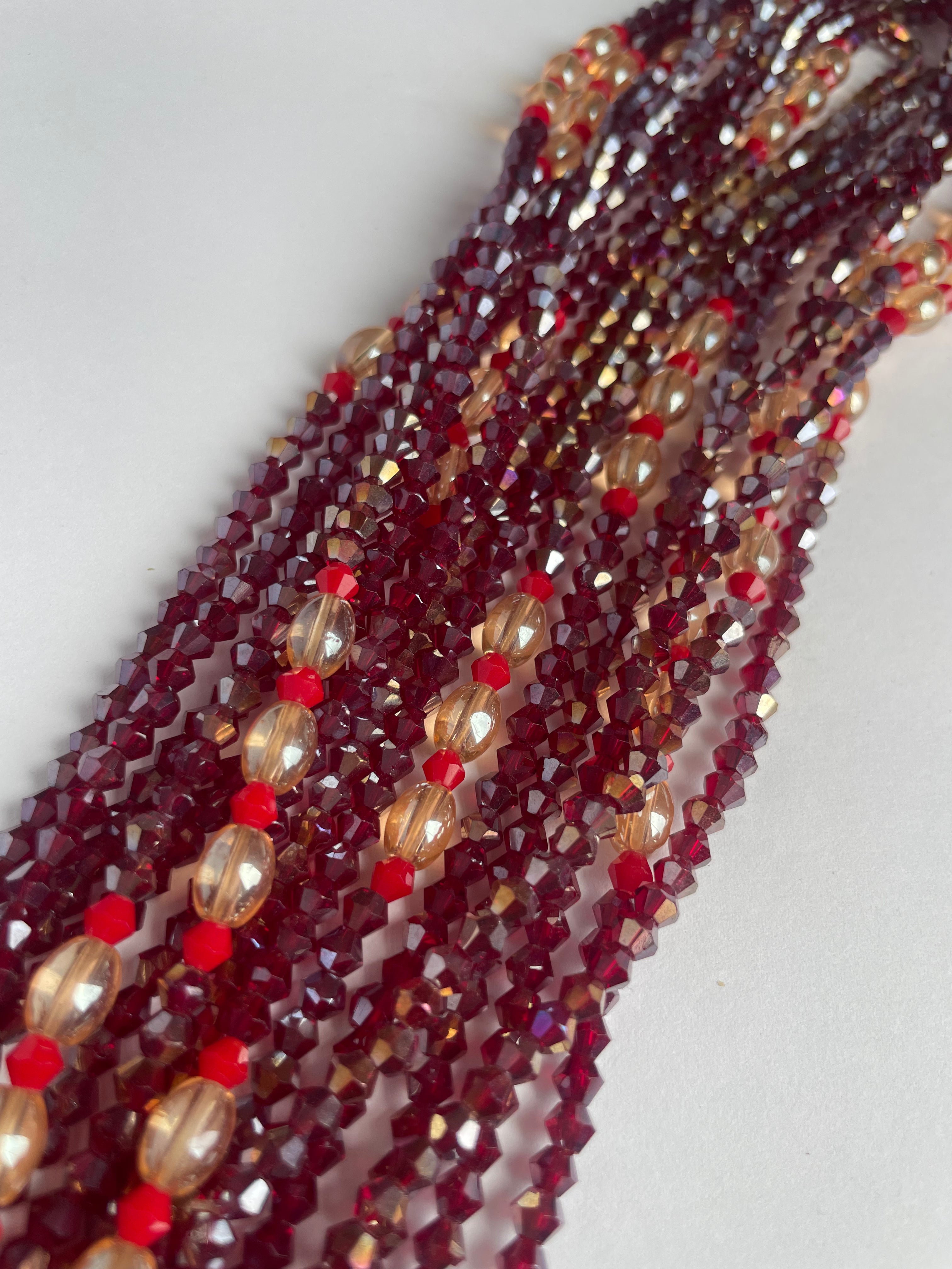 Pomegranate - Elastic Waist Bead