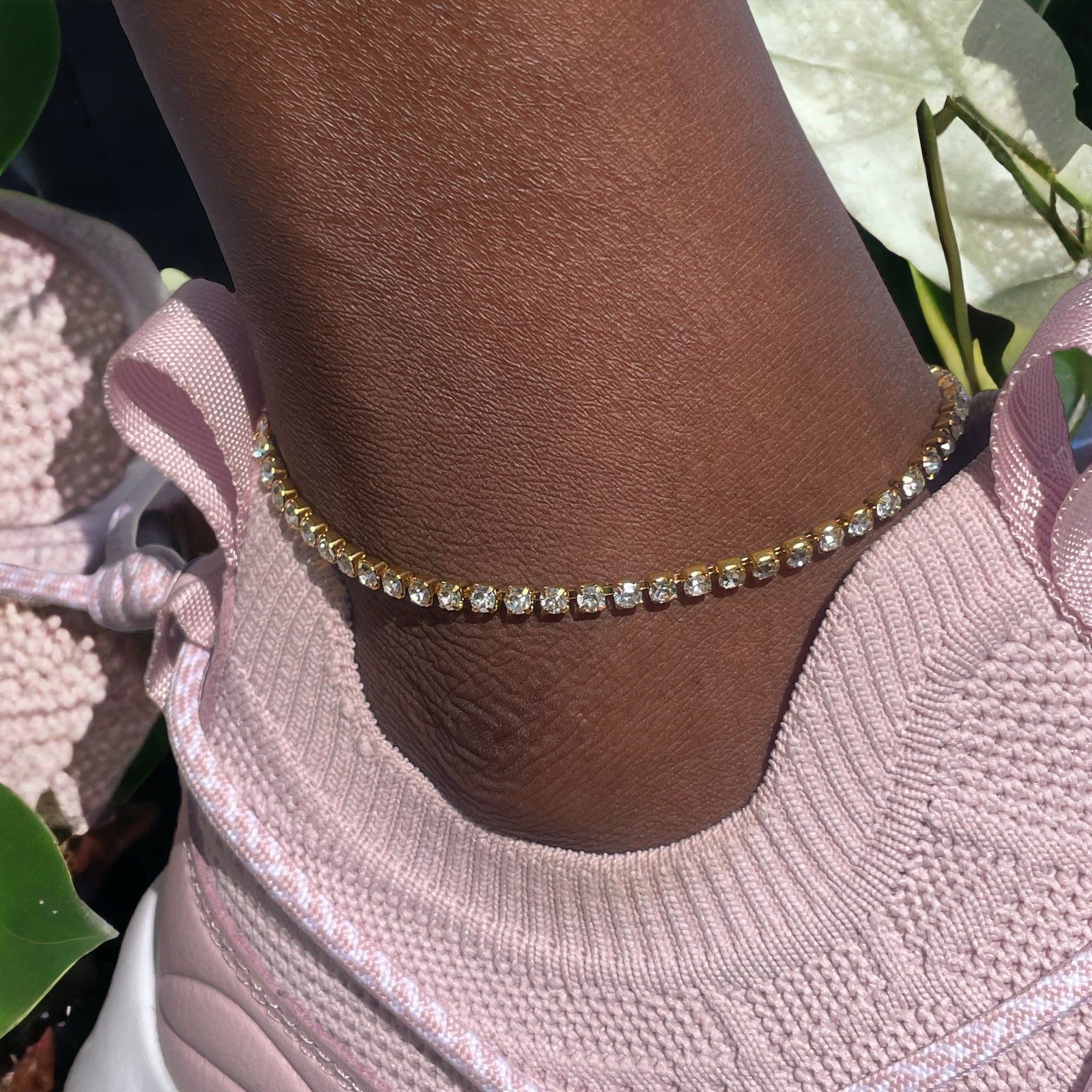 Statement Diamante Anklet