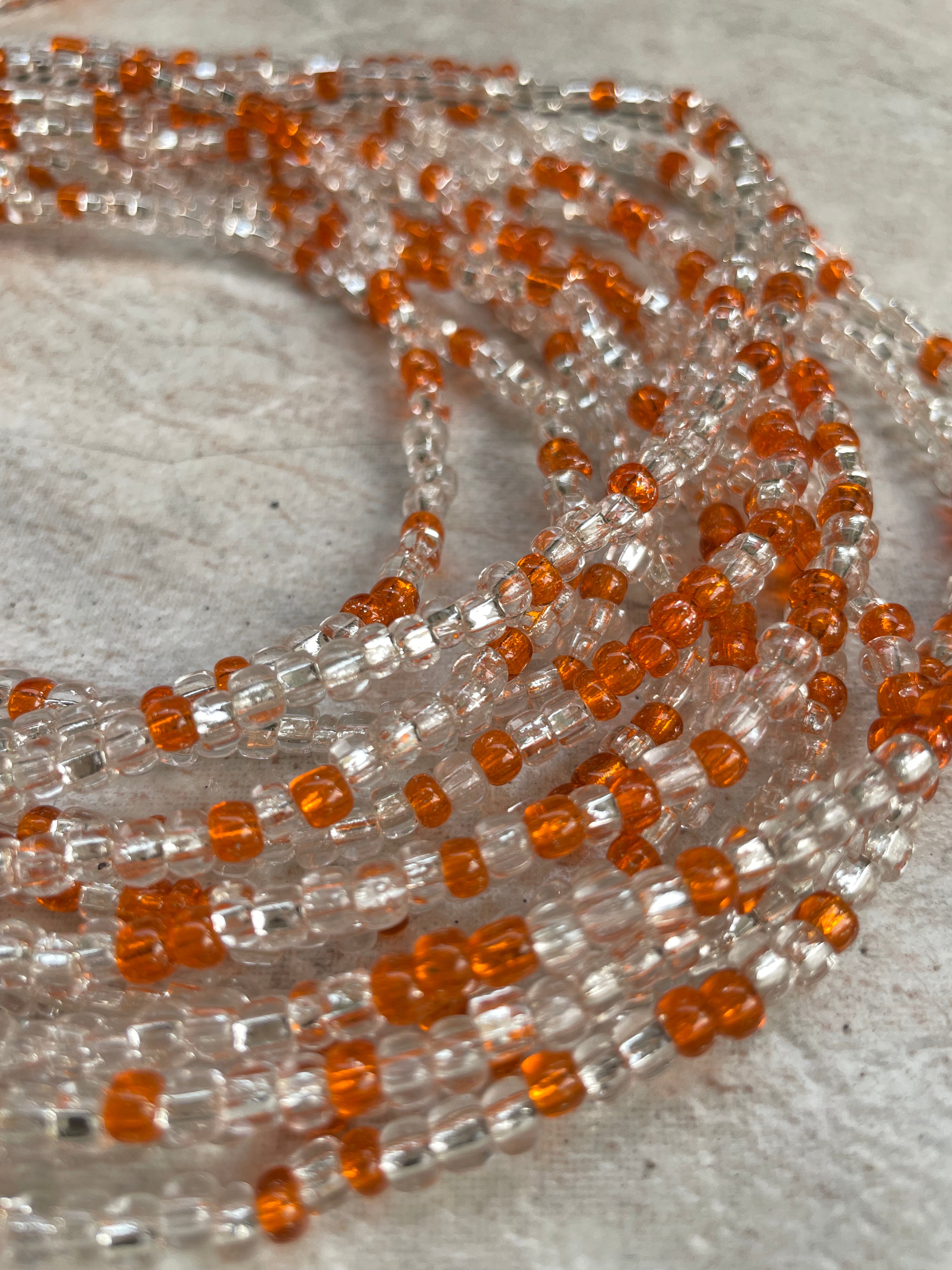 Elastic Waist Bead - Orange