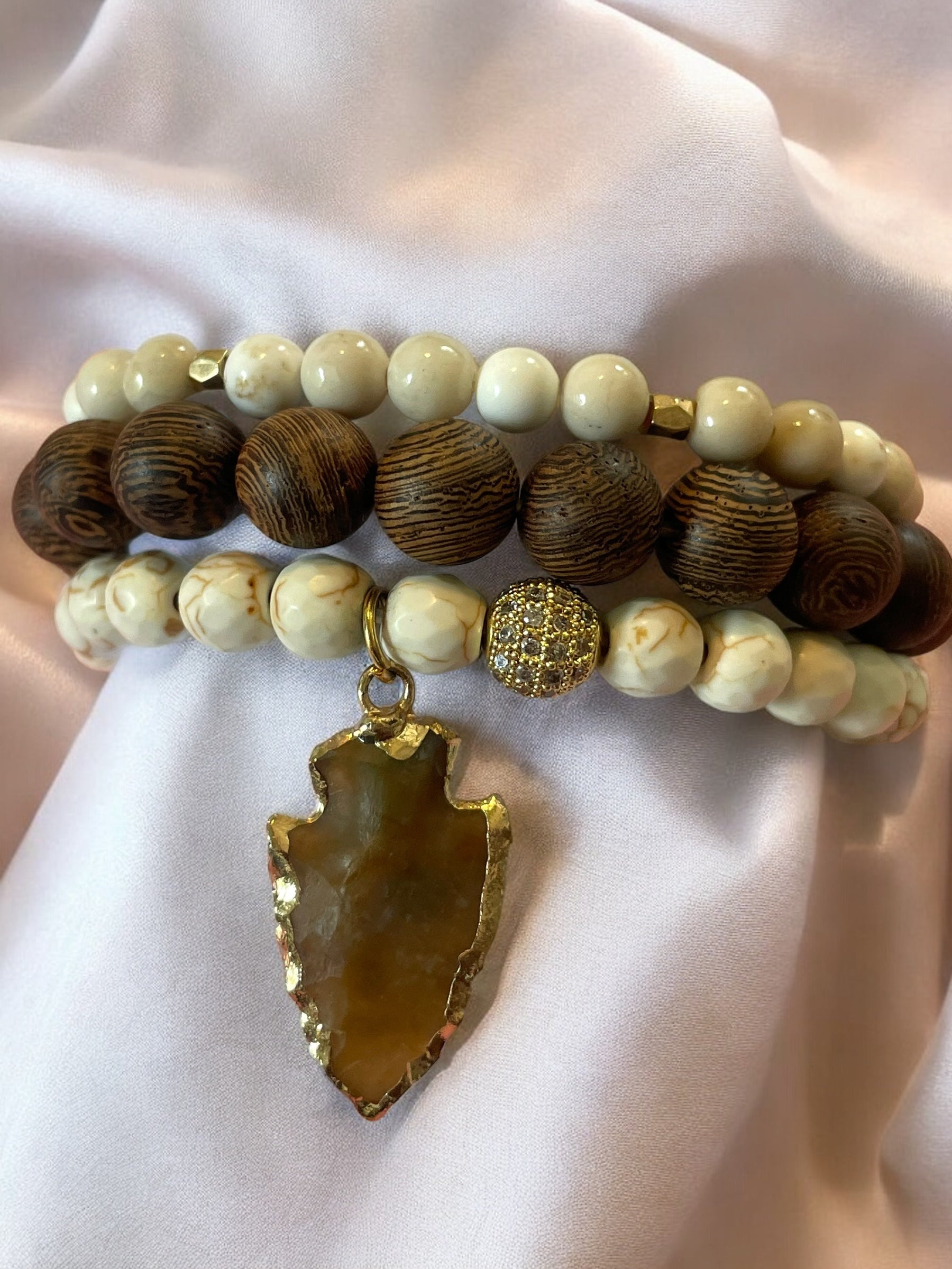 Wood Luck Bracelet Set