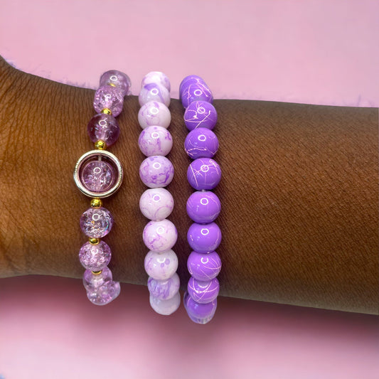 Fairy Orb Bracelet Set - Purple