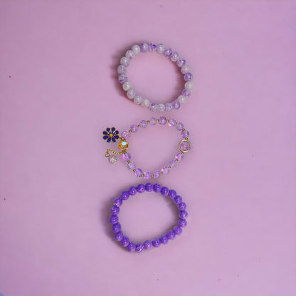 Fairy Orb Bracelet Set - Purple