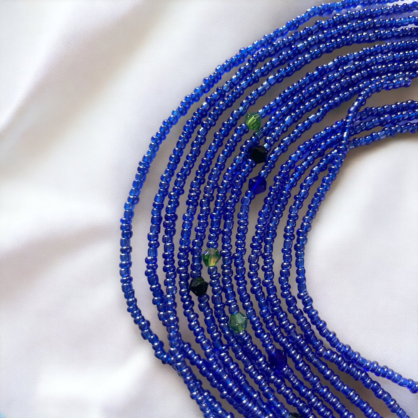 Multi Strand Waist Bead - Blue