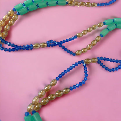 Blue Waist Bead - Permanent Jewelry