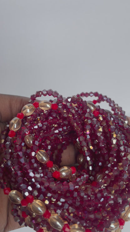 Pomegranate - Elastic Waist Bead